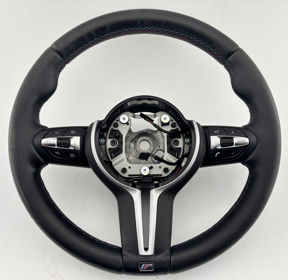 2015-2020 F80 F82 F87 BMW M2 M3 M4 M Sport Black Leather Steering Wheel / Manual / Heated /   F8M07