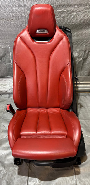 2015-2020 F83 BMW M4 Convertible Sakhir Orange Merino Leather Front Seats / Heated w/ Neck Warmer /   F8M07