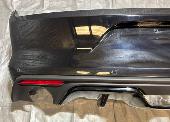 2015-2017 Ford Mustang GT Premium Rear Bumper Cover w/ Valence *DAMAGE* / Shadow Black  FM017