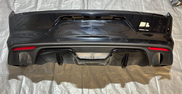 2015-2017 Ford Mustang GT Premium Rear Bumper Cover w/ Valence *DAMAGE* / Shadow Black  FM017