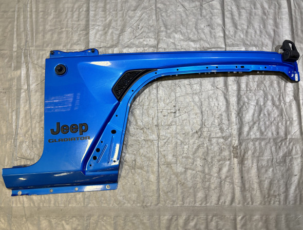 2018-2024 Jeep Wrangler JL / Gladiator JT Passenger Front Fender Apron Panel / Hydro Blue Pearl  JT005