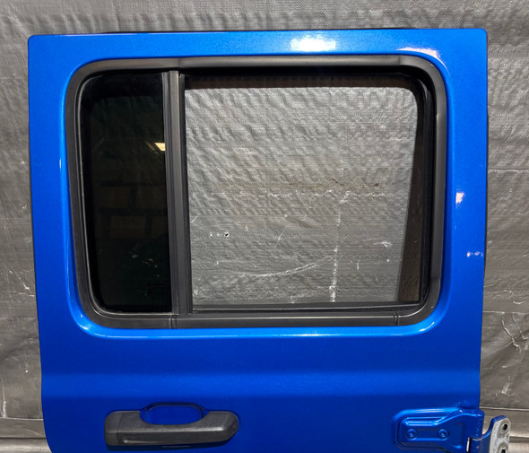 2018-2024 Jeep Wrangler JL Unlimited 4DR / Gladiator JT Passenger Rear Door Assembly / Hydro Blue Pearl  JT005