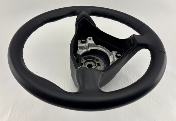 1997-2004 Porsche 986 Boxster / 996 911 Black Leather 3 Spoke Steering Wheel / Manual /   BX073