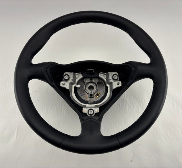 1997-2004 Porsche 986 Boxster / 996 911 Black Leather 3 Spoke Steering Wheel / Manual /   BX073