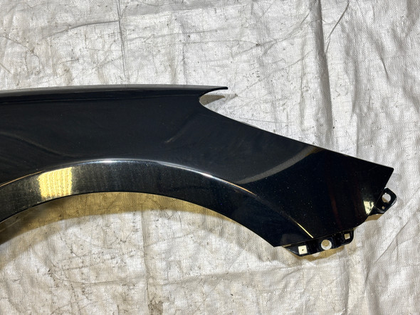 2010-2016 Hyundai Genesis Coupe Passenger Side Fender Panel / Caspian Black  HG034