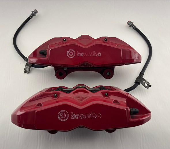 2010-2016 Hyundai Genesis Coupe OEM Front Brembo Brake Calipers / Pair / 116K HG034