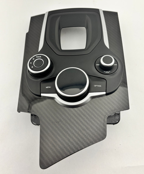 2017-2019 Alfa Romeo Giulia Center Console Radio Control Panel w/ Knobs / Carbon Fiber /   AG007