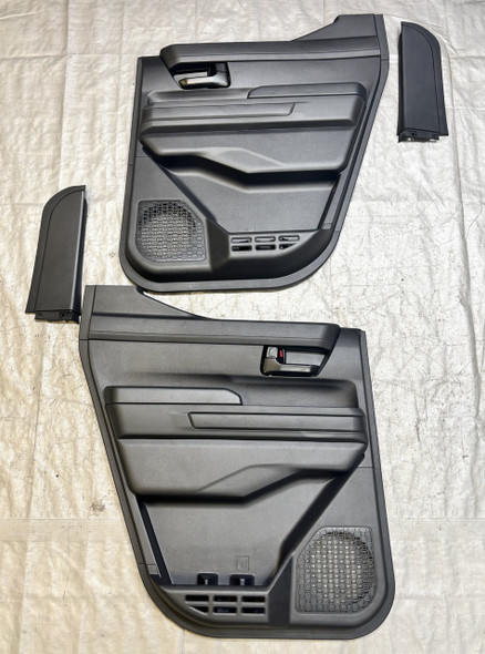 2024-2026 Toyota Tacoma SR5 DoubleCab Rear Interior Door Panels / Black / Pair /   TC201