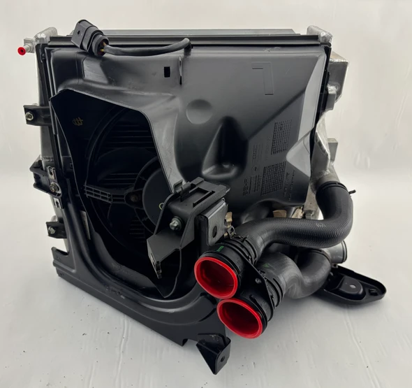 2005-2012 Porsche 997 911 Carrera Driver Side Radiator / Condenser w/ Cooling Fan / 81K P7010