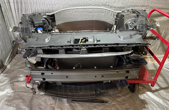 2018-2023 Ford Mustang GT 5.0 S550 Front Core Support Assembly / Core Cut w/ Radiator / Automatic / Magnetic Metallic  FM018