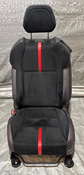 2022-2023 Subaru BRZ Limited Driver Side Front Seat / Black Leather / Ultrasuede w/ Red Stitching /   FB211