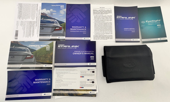 2022 Subaru BRZ Factory Owner's Manual w/ Case /   FB211