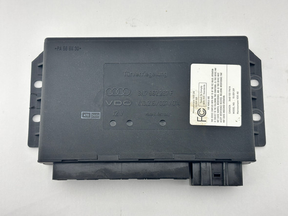 2005 Audi TT Quattro Convertible Comfort Access Theft Body Control Module / 8N7962267F /   T1037