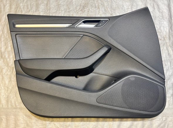 2015-2016 Audi S3 Front Interior Door Panels / Pair / Black Leather /   S3109