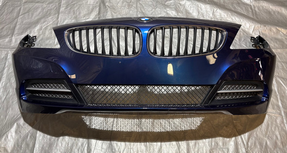 2009-2016 BMW E89 Z4 OEM Front Bumper Cover w/ Grilles / Deep Sea Blue Metallic  Z4909