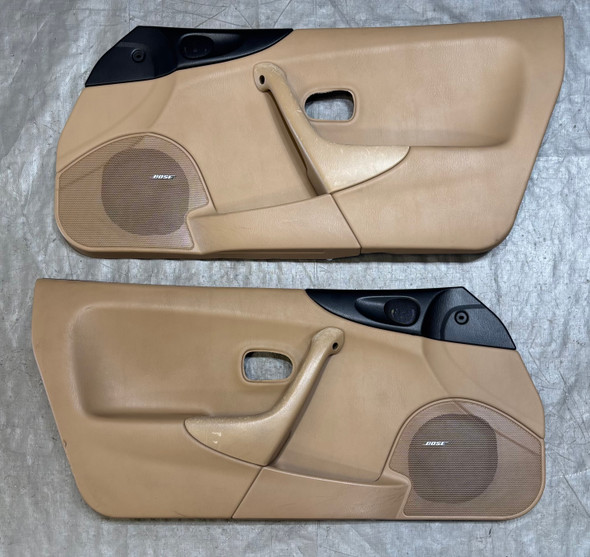 1999-2000 Mazda Miata Interior Door Panels / Pair / Tan /   NB285
