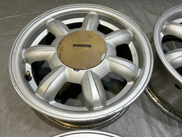 1990-1993 Mazda Miata 14x5.5" OEM Daisy Wheels Rims / Set of 4 / NA124