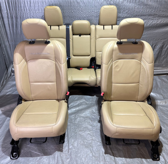 2018-2024 Jeep Wrangler JL Rubicon Front & Rear Heritage Tan Leather Seat Set /   JL015