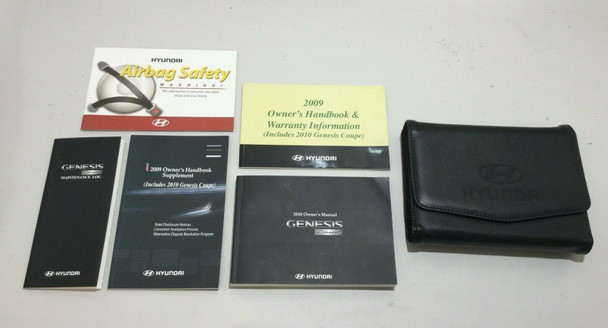 2010 Hyundai Genesis Coupe 3.8 Track Factory Owners Manual w/ Case / HG003