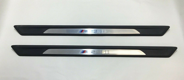 2014-2016 BMW M235i Interior Door Sill Trim Panels / Pair / OEM / B2001