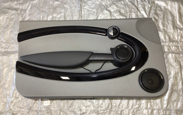 2007-2015 Mini Cooper Driver Interior Door Panel / Gotham Grey / R2014