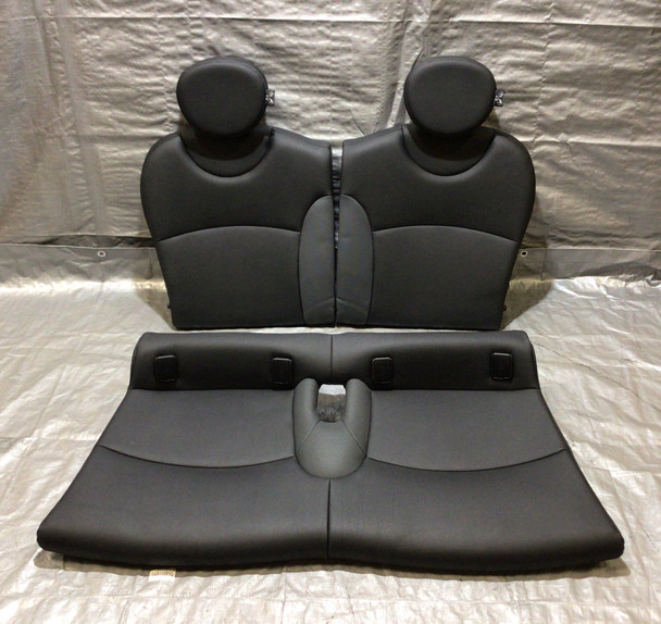 2008-2014 Mini Cooper R55 Clubman Rear Seats / Carbon Black Leatherette / R2014