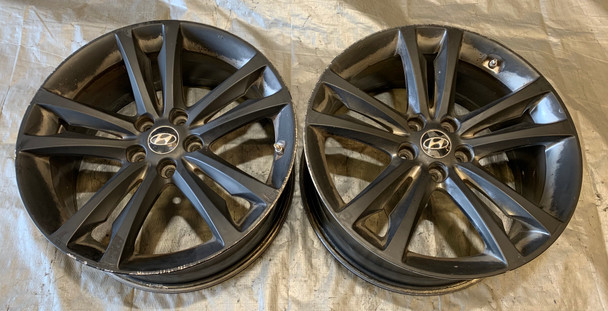 2009-2012 Hyundai Genesis Coupe 19x8.5" Rear Wheels / Pair / DAMAGED / HG011