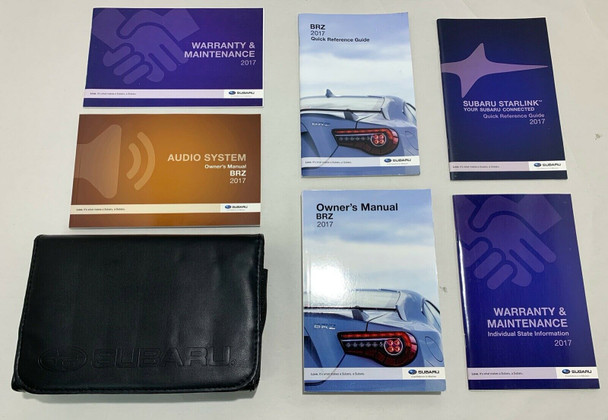 2017 Subaru BRZ Limited Owner's Manual w/ Case / FB017
