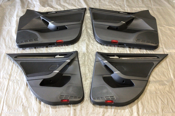2015-2017 Volkswagen MK7 GTI 4DR Interior Door Panels / Black Cloth / M7004