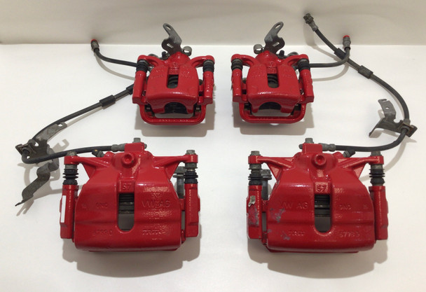 2015-2018 Volkswagen MK7 GTI OEM Brake Calipers / RED / 52k / Set of 4 / M7004