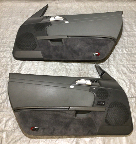 2005-2012 Porsche 987 Boxster / Cayman Interior Door Panels / Stone Grey Leather / BC011