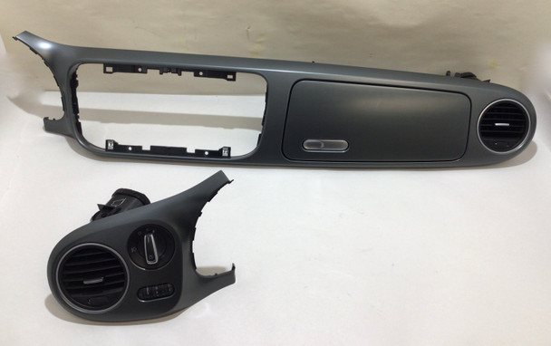 2012-2019 Volkswagen Beetle R-Line Dashboard Trim Panel w/ Storage / Grey / VB005