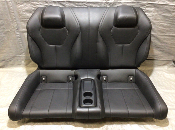 2017-2020 Infiniti Q60 Black Leatherette Rear Seat Set / IQ601