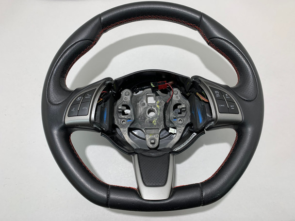 2013-2017 Fiat 500 Abarth Black Leather Steering Wheel / Manual / F5012 