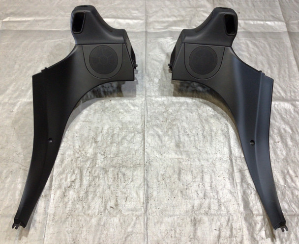 1997-2002 BMW Z3 Roadster Rear B Pillar Speaker Covers / Pair / Black / Z3023