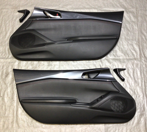 2016-2018 Mazda Mx5 Miata Interior Door Panels w/ Trim  / Machine Gray Mica   ND030