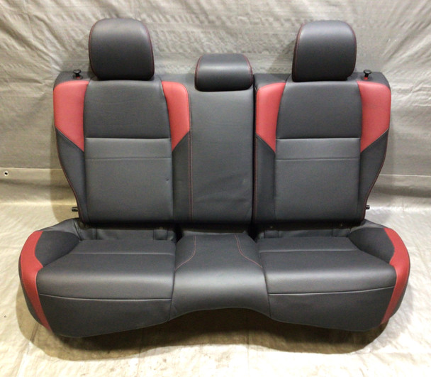 2015-2018 Subaru WRX STI Black Leather / Alcantara Rear Seat Set /   SS008
