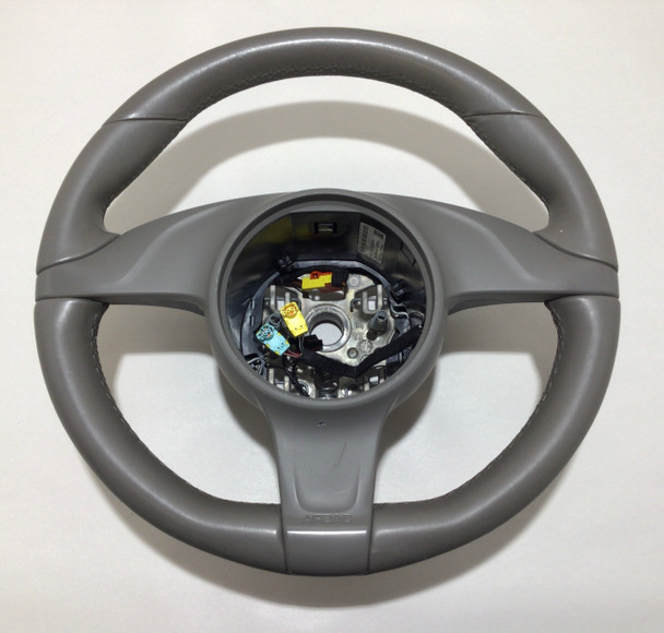2013-2016 Porsche 981 Boxster / Cayman / 911 Grey Leather Steering Wheel / Manual /   BC201