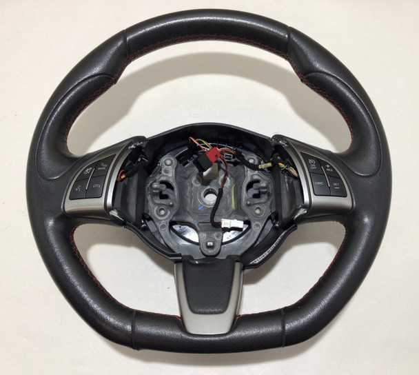 2013-2017 Fiat 500 Abarth Black Leather Steering Wheel / Manual / F5014