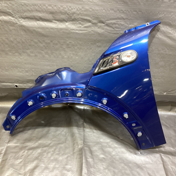 2007-2015 Mini Cooper S R56 R57 Driver Side Fender Panel w/ Trim / Lightning Blue Metallic  R2026