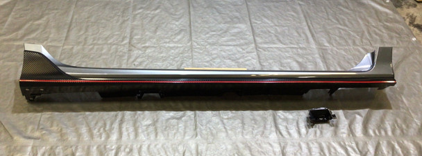 2017-2021 FK8 Honda Civic Type R Passenger Side Skirt / Rocker Molding / Polished Metal Metallic  TR103