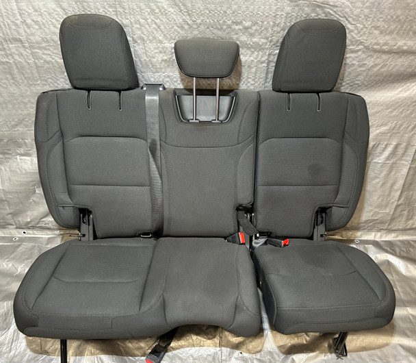 2018-2021 Jeep Wrangler JL Unlimited 4DR 60/40 Folding Rear Seat Set / Black Cloth / JL004