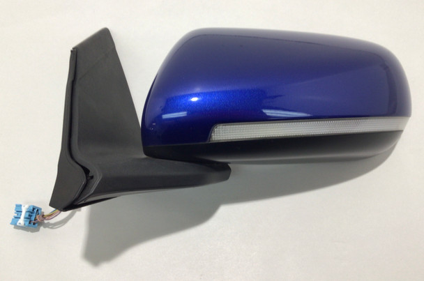 2013-2016 Honda CRZ LX Driver Side Mirror w/ Turn Signal / Aegean Blue Metallic  CZ015