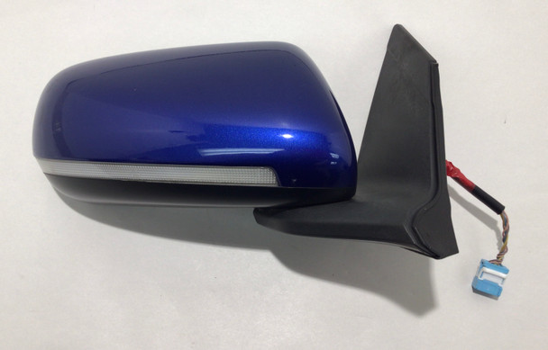 2013-2016 Honda CRZ LX Passenger Side Mirror w/ Turn Signal / Aegean Blue Metallic  CZ015