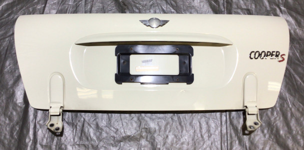 2005-2008 Mini Cooper S R52 Convertible Trunk Tailgate w/ Hinges / Pepper White  R1025