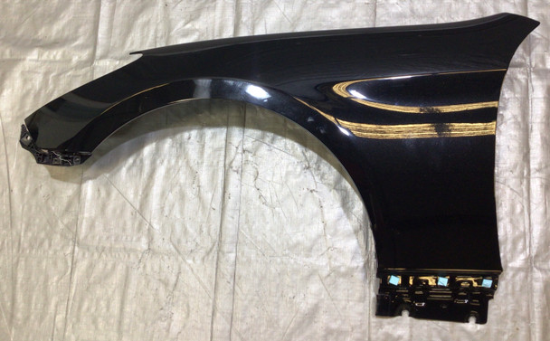 2010-2016 Hyundai Genesis Coupe Driver Side Fender Panel / Black Noir Pearl  HG023