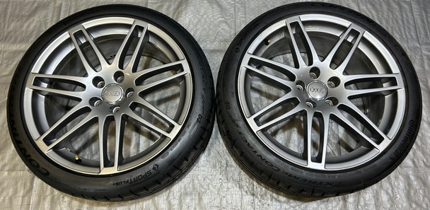 2008-2011 Audi TT Quattro S-Line 19" Twin 7 Spoke Wheels Rims w/ Tires / Pair / T2009 