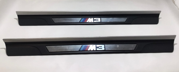 2001-2006 E46 BMW M3 Convertible Door Sill Trim Panels / Pair /   M3016