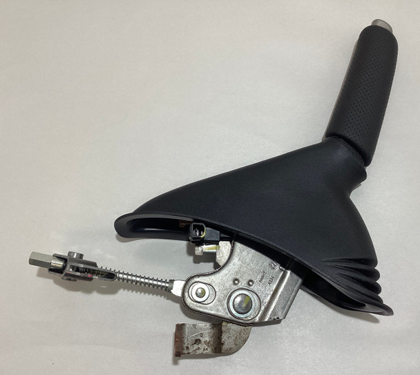 2012-2017 Fiat 500 Abarth Parking Brake Handle Assembly / Black Leather / Red Stitch /   F5018