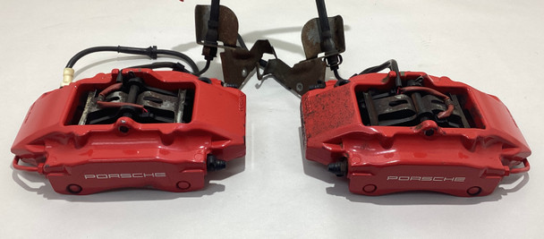 2005-2008 Porsche 987 Boxster S / 997 911 Rear Brembo Brake Calipers / Red / Pair / 123K BC021